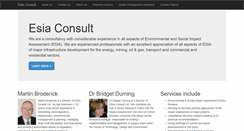 Desktop Screenshot of esia-consult.com
